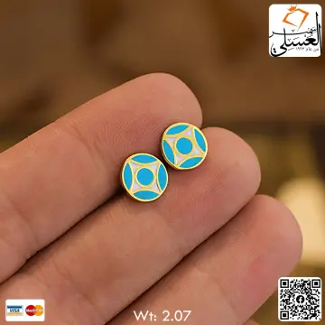 حلق ذهب عيار 18