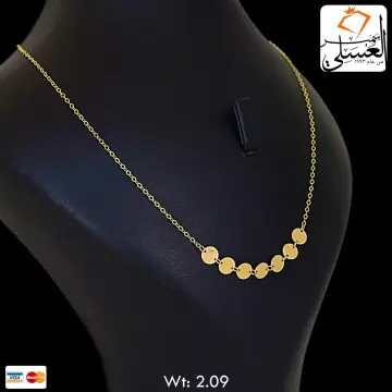 كوليه ذهب عيار 18 من كرسيفا جولد