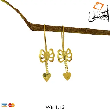 حلق ذهب عيار 21