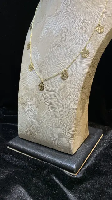كوليه ذهب عيار 18 من فاين جولد Fine gold