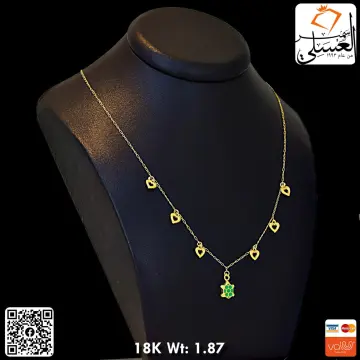 كوليه ذهب عيار 18 من كينج جولد King gold