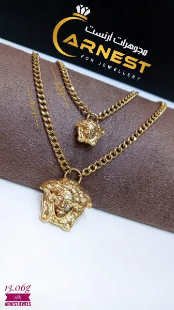 كوليه ذهب عيار 18 من ايطالي Italy