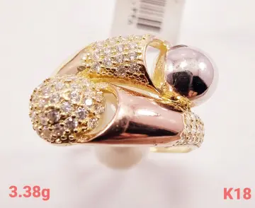 خاتم ذهب عيار 18 من free gold