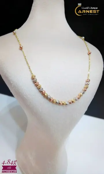 كوليه ذهب عيار 18 من NA