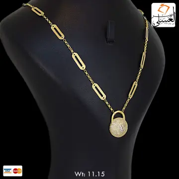 كوليه ذهب عيار 18 من كرسيفا جولد
