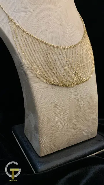 كوليه ذهب عيار 18 من كينج جولد King gold