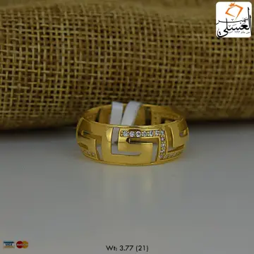 دبل زفاف ذهب عيار 18 من كينج جولد King gold
