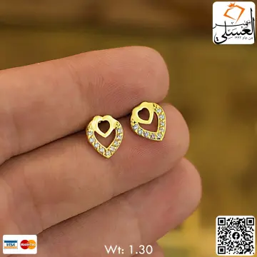 حلق ذهب عيار 18