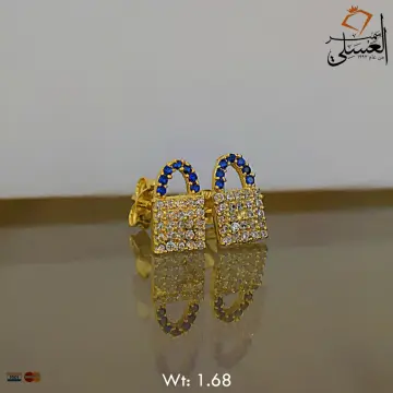 حلق ذهب عيار 18