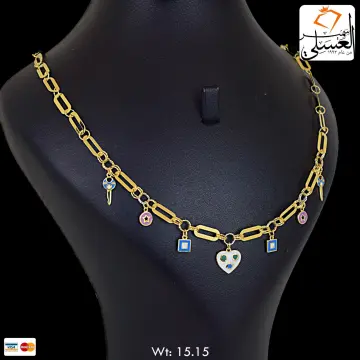 كوليه ذهب عيار 18 من فاين جولد Fine gold