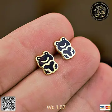 حلق ذهب عيار 18 من DJM