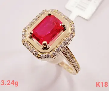 خاتم ذهب عيار 18 من كينج جولد King gold