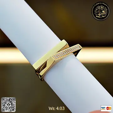 خاتم ذهب عيار 18 من DJM
