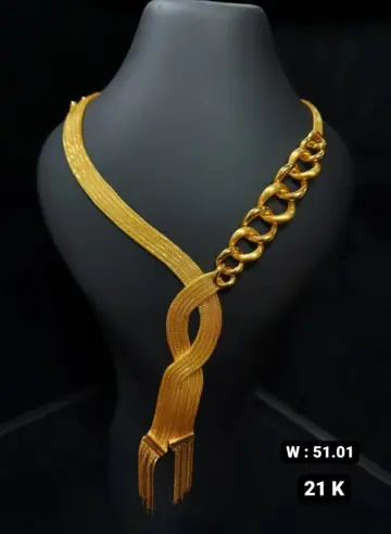 كوليه ذهب عيار 21 من خليجى