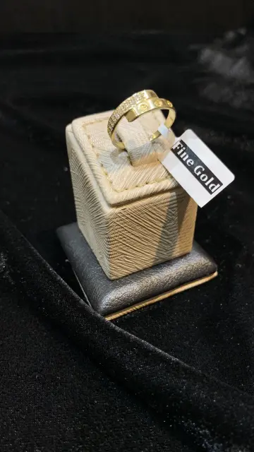 خاتم ذهب عيار 18 من فاين جولد Fine gold