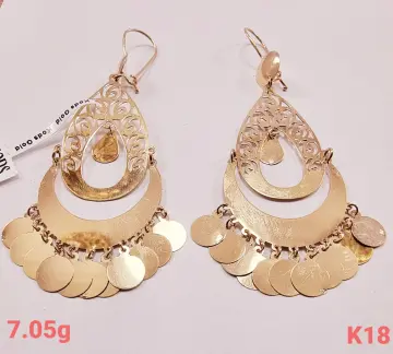 حلق ذهب عيار 18