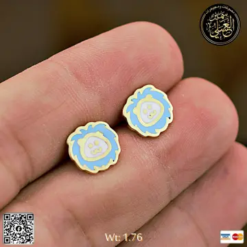 حلق ذهب عيار 18 من DJM