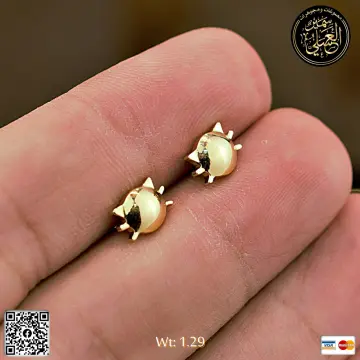 حلق ذهب عيار 21 من DJM