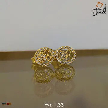 حلق ذهب عيار 18