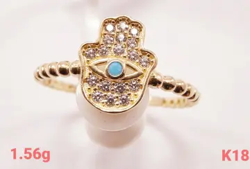 خاتم ذهب عيار 18 من كينج جولد King gold