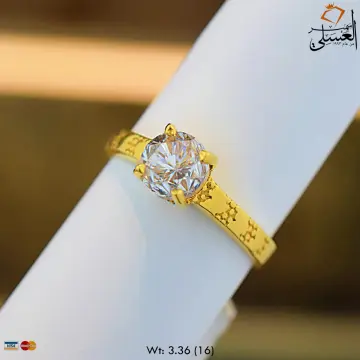 محبس ذهب عيار 18 من فرى جولد free gold