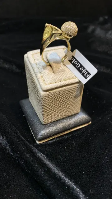 خاتم ذهب عيار 18 من فاين جولد Fine gold