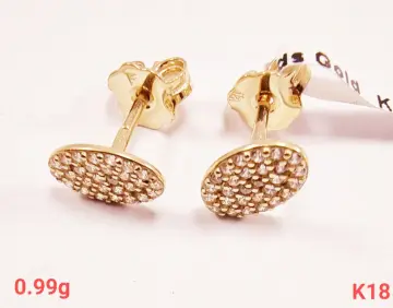 حلق ذهب عيار 18 من كينج جولد King gold