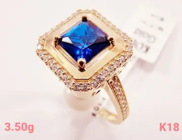 خاتم ذهب عيار 18 من كينج جولد King gold