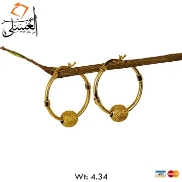 حلق ذهب عيار 18