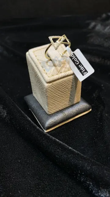 خاتم ذهب عيار 18 من فاين جولد Fine gold