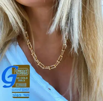 كوليه ذهب عيار 18 من جيد جولد Gaied Gold