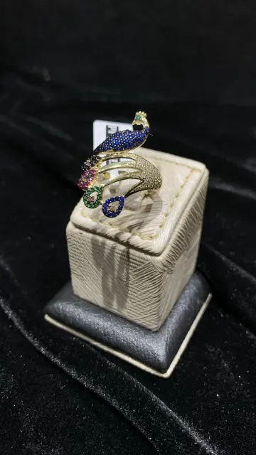 خاتم ذهب عيار 18 من فاين جولد Fine gold