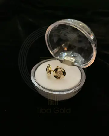 حلق ذهب عيار 18 من فاين جولد Fine gold