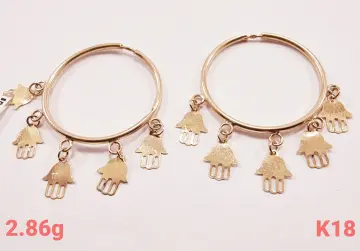 حلق ذهب عيار 18
