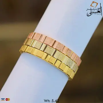 دبل زفاف ذهب عيار 18