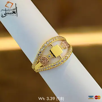 خاتم ذهب عيار 18 من كرسيفا جولد