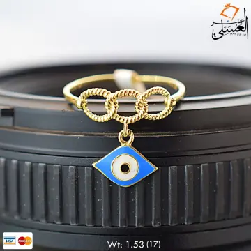 خاتم عُقلة ذهب عيار 18 من كينج جولد King gold