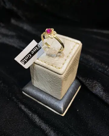 خاتم ذهب عيار 18 من فاين جولد Fine gold