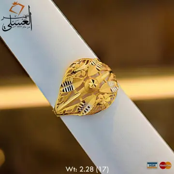 خاتم ذهب عيار 21