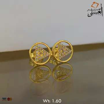 حلق ذهب عيار 18