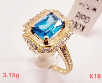 خاتم ذهب عيار 18 من كينج جولد King gold