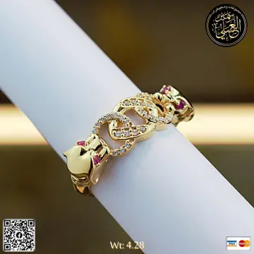 خاتم ذهب عيار 18 من DJM