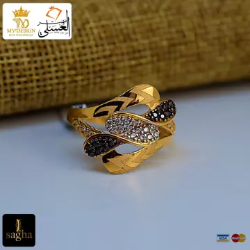 خاتم ذهب عيار 21 من اندريا وجورج Andrea&George