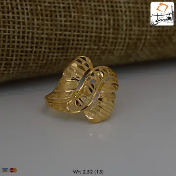 خاتم ذهب عيار 21 من NA