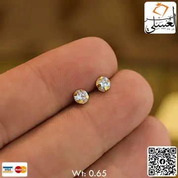 حلق ذهب عيار 18