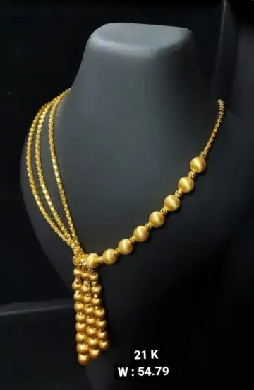 كوليه ذهب عيار 21 من خليجى