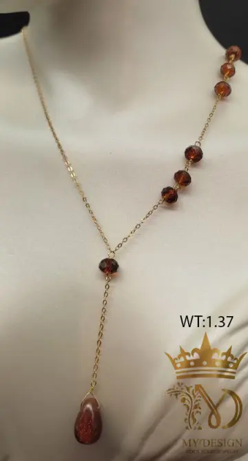 كوليه ذهب عيار 18 من My design