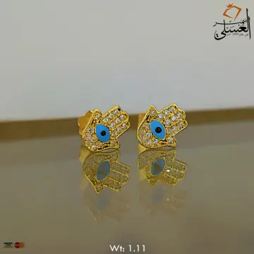 حلق ذهب عيار 18