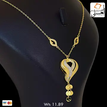 كوليه ذهب عيار 18 من كرسيفا جولد