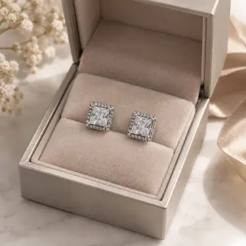 حلق فضة عيار 925